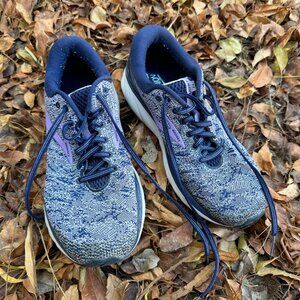 Brooks Ghost 11 Women's Navy/Grey/Purple Rose Sneakers 10M(B)